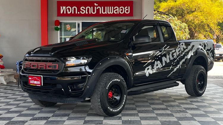 Ford Ranger 2018 2.2 Hi-Rider XL Plus Pickup ดีเซล ไม่ติดแก๊ส เกียร์ธรรมดา ดำ