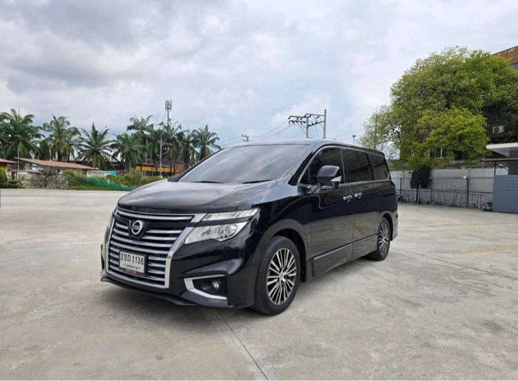 Nissan Elgrand 2014 2.5 High Way Star Van เบนซิน เกียร์อัตโนมัติ ดำ รูปที่ 4