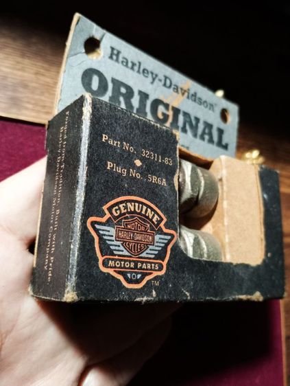 USA.แท้ harley davidson จากอเมริกา หัวเทียน,ตราติดถังน้ำมัน รูปที่ 6