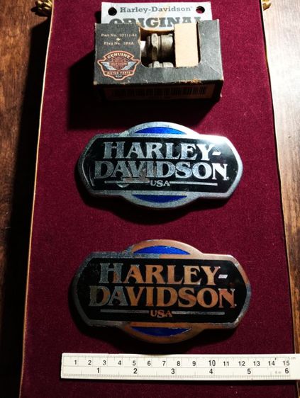 USA.แท้ harley davidson จากอเมริกา หัวเทียน,ตราติดถังน้ำมัน รูปที่ 9