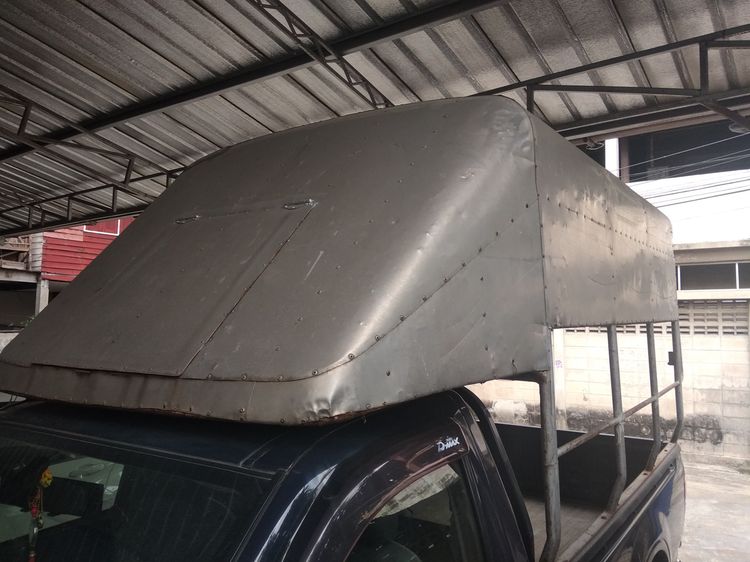 โครงหลังคาอลูมิเนียม เปิดหน้า ขนเหล็กยาวได้ เหล็กหนาแข็งแรง 