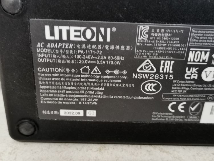 ขาย  Adapter Notebookของแท้ มือ2หลายรุ่น หลายยี่ห้อ    หลายราคา 200-400 บาท รูปที่ 13