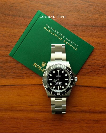 New Rolex Submariner 124060 No-Date Black dial Oyster Steel 2024 41mm. Fullset 
