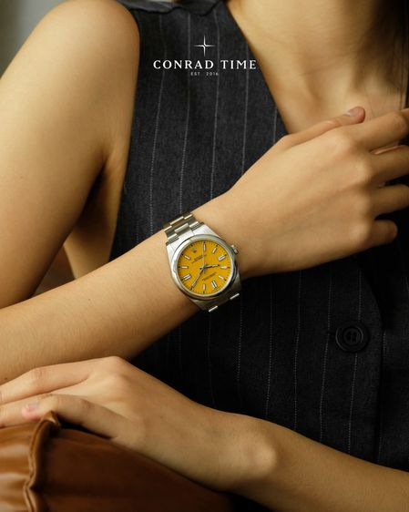 Rolex Oyster Perpetual 124300 Yellow Dial Oyster Steel 2021 41mm. Fullset  รูปที่ 2