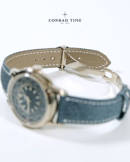 Patek Complications 5330G-001 Blue Dial World Time Date Denim Calfskin strap 2024 40mm. Fullset  รูปที่ 14