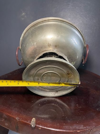 หม้อหยวนโล้ ทองเหลือง หม้อไฟโบราณเก่าสะสม รูปที่ 13