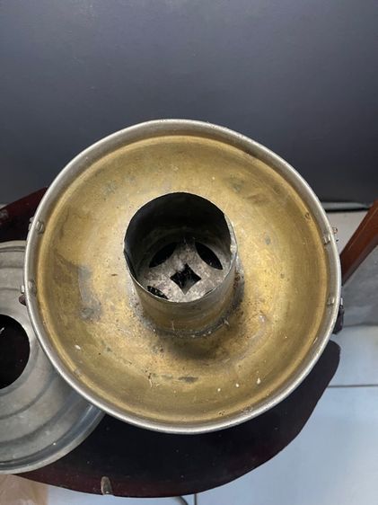 หม้อหยวนโล้ ทองเหลือง หม้อไฟโบราณเก่าสะสม รูปที่ 10