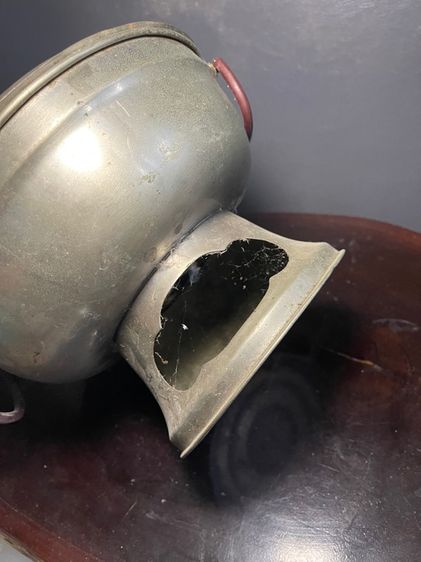 หม้อหยวนโล้ ทองเหลือง หม้อไฟโบราณเก่าสะสม รูปที่ 7