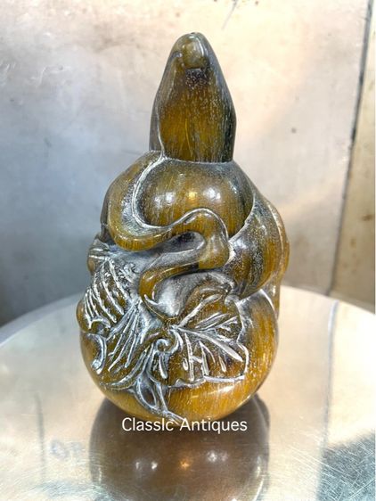 ค้างคาวจีนเกาะน้ำเต้า งานแกะสลักสะสม รูปที่ 3