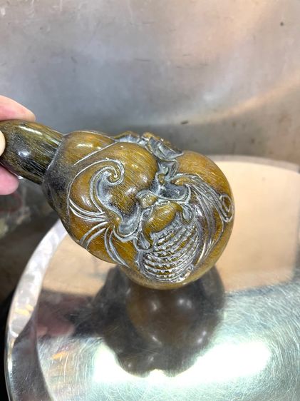 ค้างคาวจีนเกาะน้ำเต้า งานแกะสลักสะสม รูปที่ 6