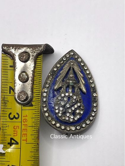 เข็มกลัดลงยา ตราสัญลักษณ์ ร.9 เก่าสะสม รูปที่ 6