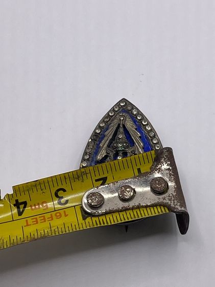 เข็มกลัดลงยา ตราสัญลักษณ์ ร.9 เก่าสะสม รูปที่ 7