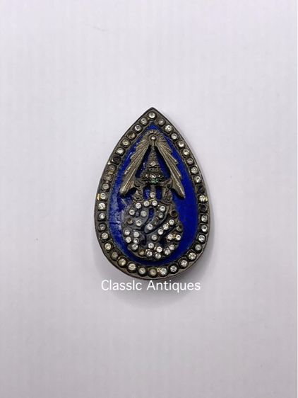 เข็มกลัดลงยา ตราสัญลักษณ์ ร.9 เก่าสะสม รูปที่ 2