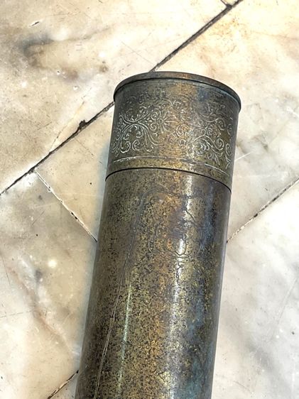 กระบอก ใส่เอกสาร ทองเหลืองสะสมA3 รูปที่ 8