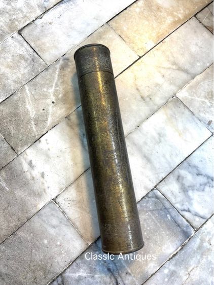 กระบอก ใส่เอกสาร ทองเหลืองสะสมA3 รูปที่ 4