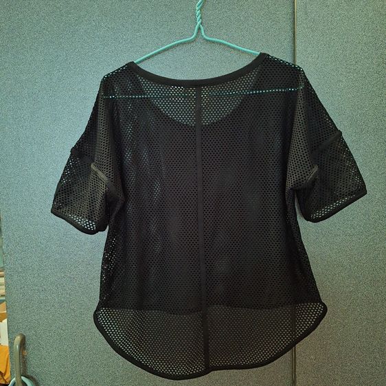 เสื้อตาข่ายซีทรู คอกลม สีดำ แซ่บมาก  รูปที่ 2