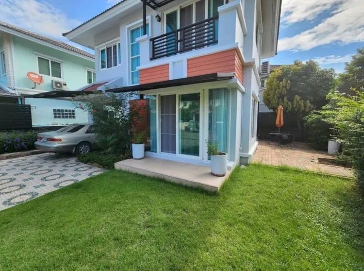 ให้เช่าบ้านเดี่ยว 2 ชั้น โครงการคาซ่าวิลล์ ราชพฤกษ์ รัตนาธิเบศร์ 1  ติดถนนใหญ่ราชพฤกษ์ ใกล้รถไฟฟ้าสีม่วง สถานีไทรม้าแค่ 1 ก.ม.