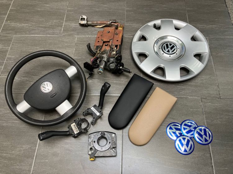 พวงมาลัย New Beetle ก้านยกไฟเลี้ยว ก้านปัดน้ำฝน สไปรอน ครอบแกนพวงมาลัย รีโมทกุญแจ