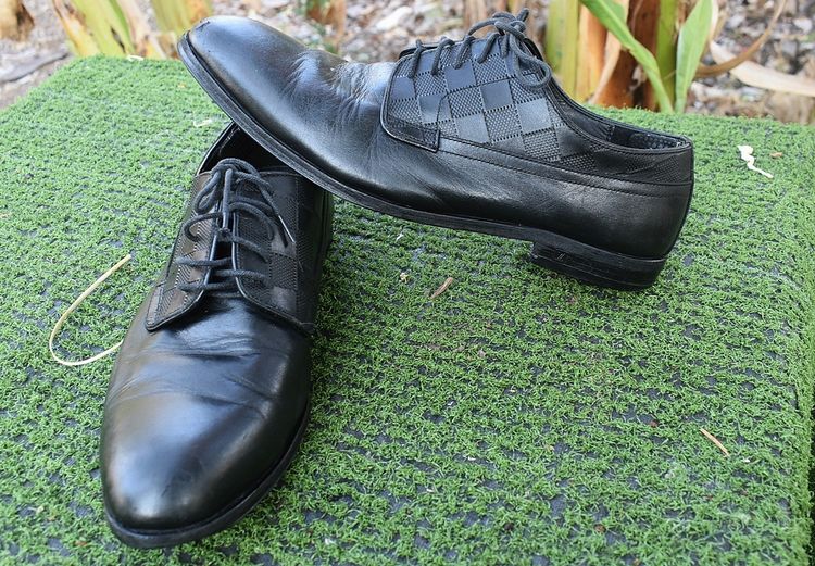 Nike รองเท้าทางการ หนังแท้ UK 8.5 | EU 42 2/3 | US 9 ดำ Louis vuitton italy  เบอร์ 42ครึ่ง