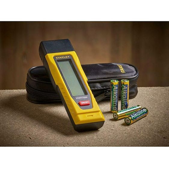 เครื่องวัดความชื้น ผนังปูน พื้นคอนกรีต แผ่นยิปซัม พลาสเตอร์ ปูนซีเมนต์ ไม้ ใช้หาจุดน้ำรั่วซึม ยี่ห้อ STANLEY รูปที่ 7