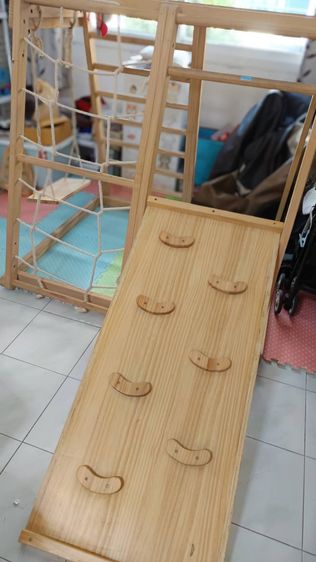 Alinda Jungle Gym slider สไลเดอร์ ยิม ปีนป่าย pikler เพลยิม climbing ปีนป่ายไม้ ปีนป่ายเด็ก รูปที่ 4