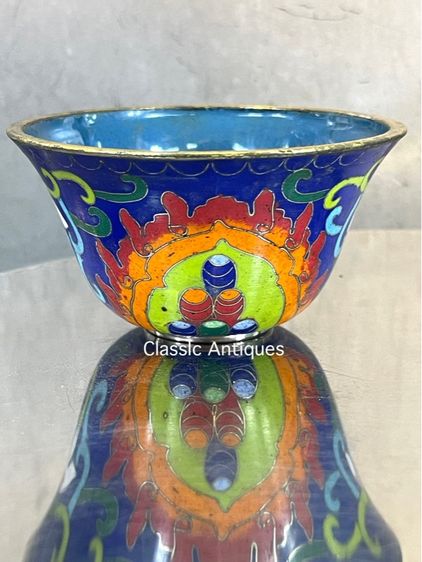 จอกน้ำชา ถ้วยน้ำชาถมปัด สะสมA1 รูปที่ 8