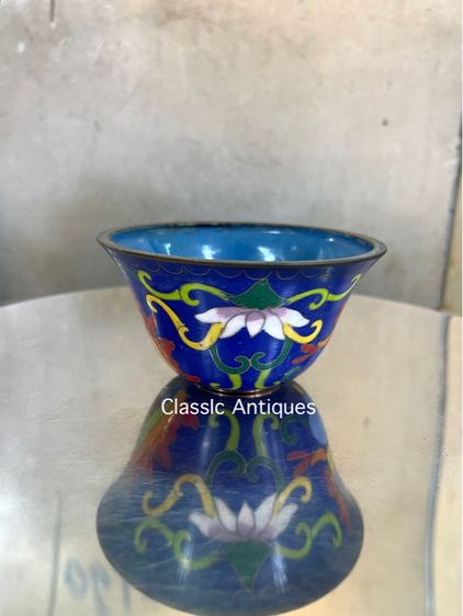 จอกน้ำชา ถ้วยน้ำชาถมปัด สะสมA1 รูปที่ 12