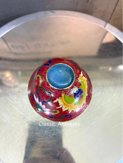 จอกน้ำชา ถ้วยน้ำชาถมปัด สะสมA1 รูปที่ 17