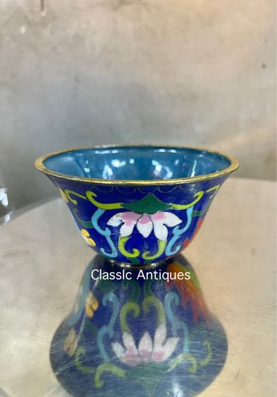 จอกน้ำชา ถ้วยน้ำชาถมปัด สะสมA1 รูปที่ 6