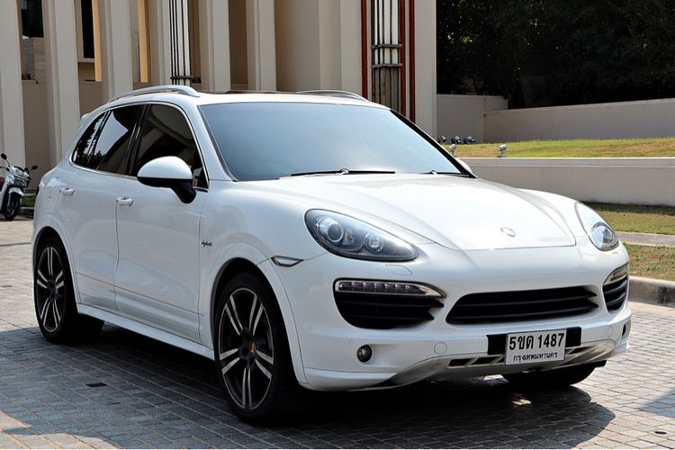 Porsche Cayenne 2013 3.0 S Hybrid Utility-car ไฟฟ้า ไม่ติดแก๊ส เกียร์อัตโนมัติ ขาว รูปที่ 2