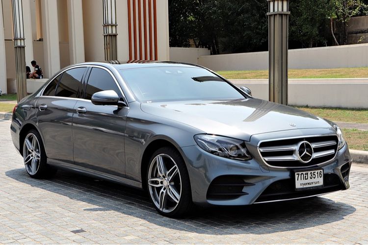 Mercedes-Benz E-Class 2018 E350 AMG Sedan ปลั๊กอินไฮบริด (PHEV) ไม่ติดแก๊ส เกียร์อัตโนมัติ เทา รูปที่ 3