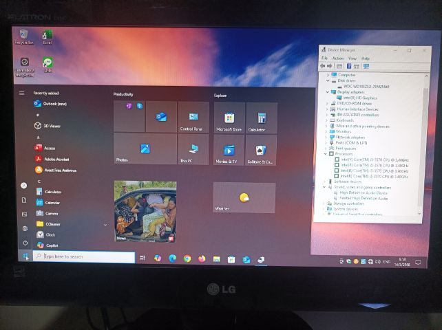 HP Intel Core i3 jen3 ram 6 G. hd 1000 GB. Intel HD Graphic อุปกรณ์ ครบ รูปที่ 8