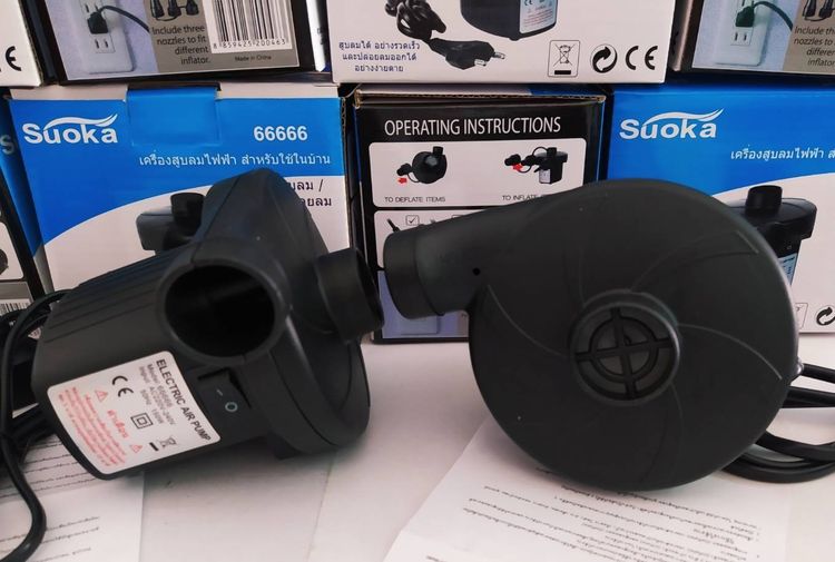 สูบลมแรงสระน้ำไฟฟ้า ปั้มลมสูบที่นอน เรืองยาง สระว่ายน้ำ ตุ๊กตาลูกบอล และอื่นๆ เก็บปลายทาง รูปที่ 4