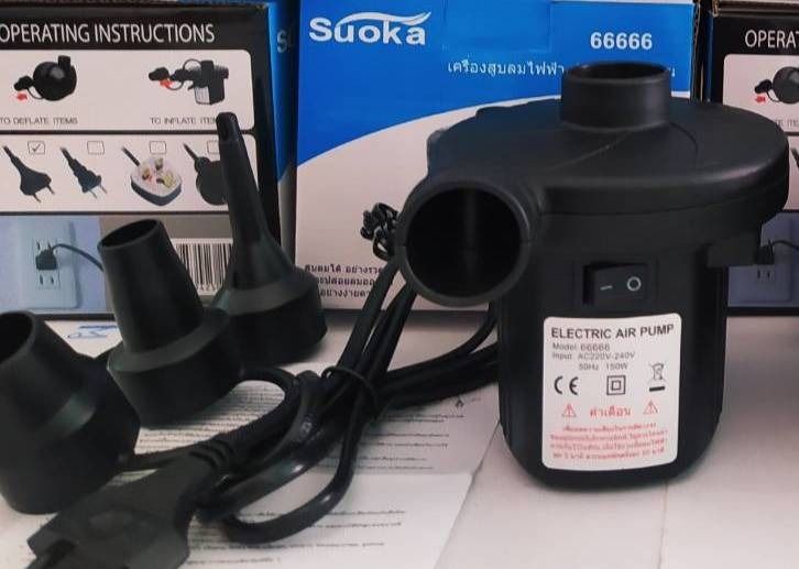 สูบลมแรงสระน้ำไฟฟ้า ปั้มลมสูบที่นอน เรืองยาง สระว่ายน้ำ ตุ๊กตาลูกบอล และอื่นๆ เก็บปลายทาง รูปที่ 7