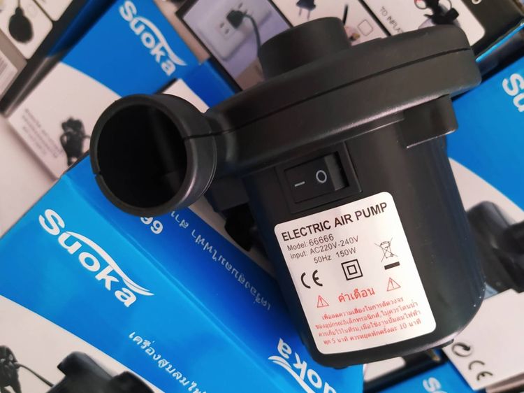 สูบลมแรงสระน้ำไฟฟ้า ปั้มลมสูบที่นอน เรืองยาง สระว่ายน้ำ ตุ๊กตาลูกบอล และอื่นๆ เก็บปลายทาง รูปที่ 9