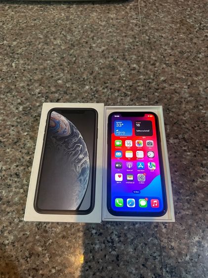 ขายไอโฟนXRสีดำ128กิ๊กแบต100ไม่ต้องเสียเงินเปลี่ยนแบตแล้วมีกล่องอีมี่ตรงไร้รอยตกสูนTrueใช้งานดีทุกๆฟังชั่นถูกๆๆๆ