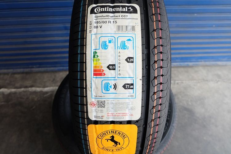 🍀ยางใหม่ Continental รุ่น ComfortContact CC7 ขนาด 195 60R15 ปี25 รูปที่ 2