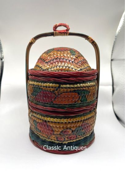 ตะกร้าจีน โบราณเก่าสะสมA12
