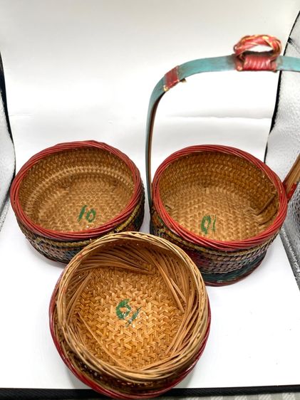 ตะกร้าจีน โบราณเก่าสะสมA12 รูปที่ 9