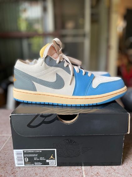 น้ำเงิน ผ้าใบ รองเท้าผ้าใบ UK 8.5 | EU 42 2/3 | US 9 Nike Air Jordan 1Low 