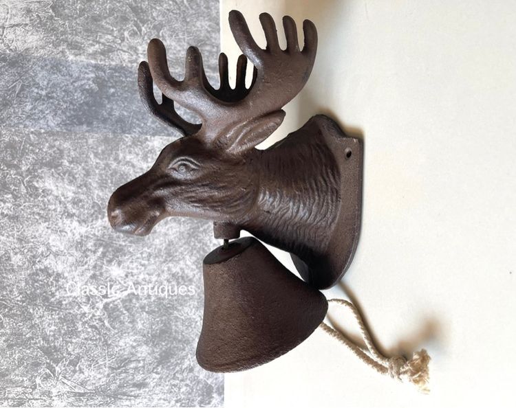 ระฆัง กวางมูส เหล็กหล่อสะสม