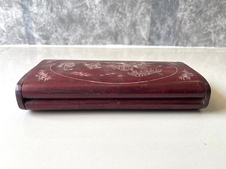 กล่องไม้ ฝังมุก โบราณเก่าสะสม รูปที่ 9