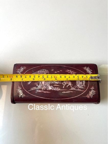 กล่องไม้ ฝังมุก โบราณเก่าสะสม รูปที่ 15