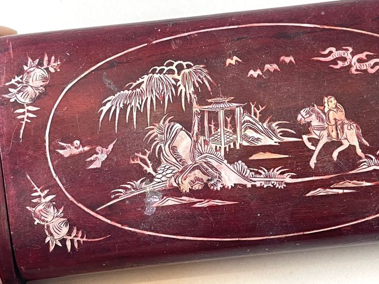 กล่องไม้ ฝังมุก โบราณเก่าสะสม รูปที่ 5