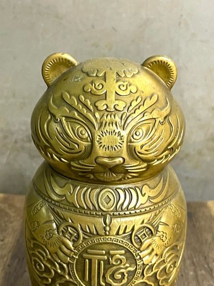 โถ เสือ ทองเหลืองสะสม รูปที่ 3