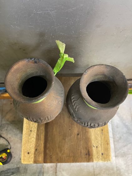 แจกัน กิเลนคู่ ทองเหลืองสะสมA17 รูปที่ 10