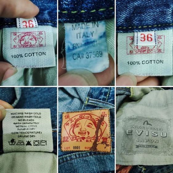 ยีนส์ EVISU👖🇮🇹อิตาลี รูปที่ 18