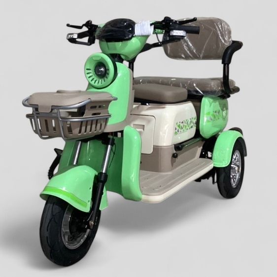 รถสามล้อไฟฟ้า ตัวท็อป สไลด์เบาะได้ 3 ที่นั่ง รุ่น DR 1000 ปี2025   . มอเตอร์ 1000 w (blushiess)  48v.  12ah.       รูปที่ 11