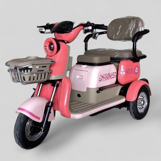 รถสามล้อไฟฟ้า ตัวท็อป สไลด์เบาะได้ 3 ที่นั่ง รุ่น DR 1000 ปี2025   . มอเตอร์ 1000 w (blushiess)  48v.  12ah.       รูปที่ 9