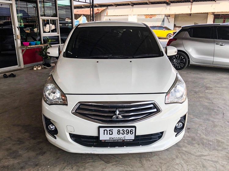 Mitsubishi Attrage 2014 1.2 GLS Sedan เบนซิน ไม่ติดแก๊ส เกียร์อัตโนมัติ ขาว รูปที่ 2